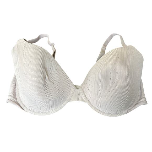 Victoria Secret White Underwire 36DD Bra Stripped - Picture 1 of 5